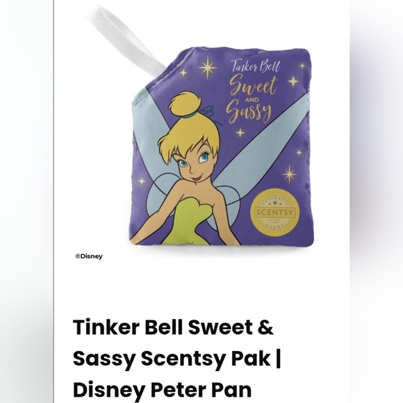 Scentsy Disney Tinkerbell Buddy Sweet & Sassy Scent Pak Tangerine Kiwi Cucumber - Picture 5 of 6